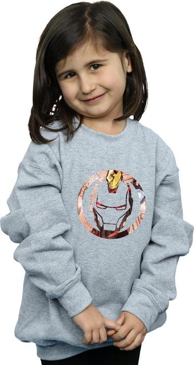 Immagine prodotto Iron Man Montage Symbol Felpa Ragazze (152, 158)