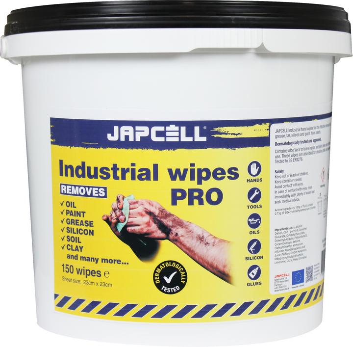 Produktbild Japcell Industrial Wipes PRO – 150 Tücher (150 Stück)