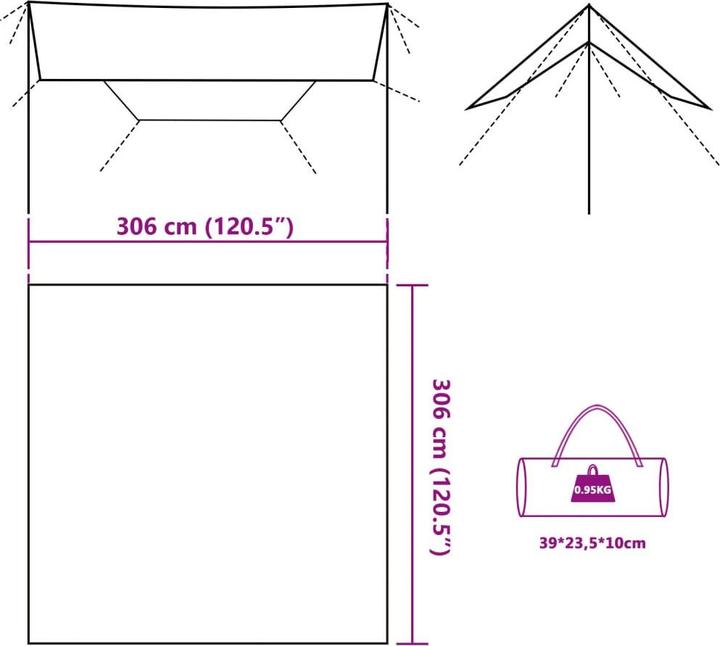 Produktbild VidaXL Tarp Wasserdicht (Tarp, 0.95 kg)