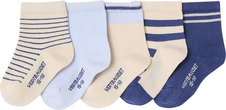 Vertbaudet 5er-Pack gestreifte Baby Socken BASIC (5er Pack, 18)