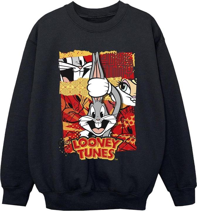 Looney Tunes Bugs Rabbit Comic New Year Sweatshirt Jungen