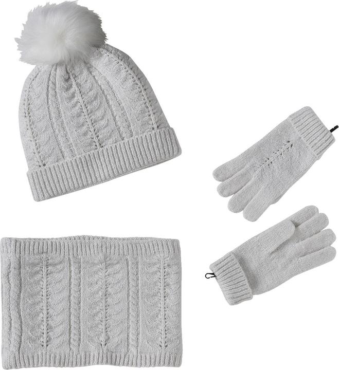 Actual product image Vertbaudet Girls' set: hat, round scarf & gloves
