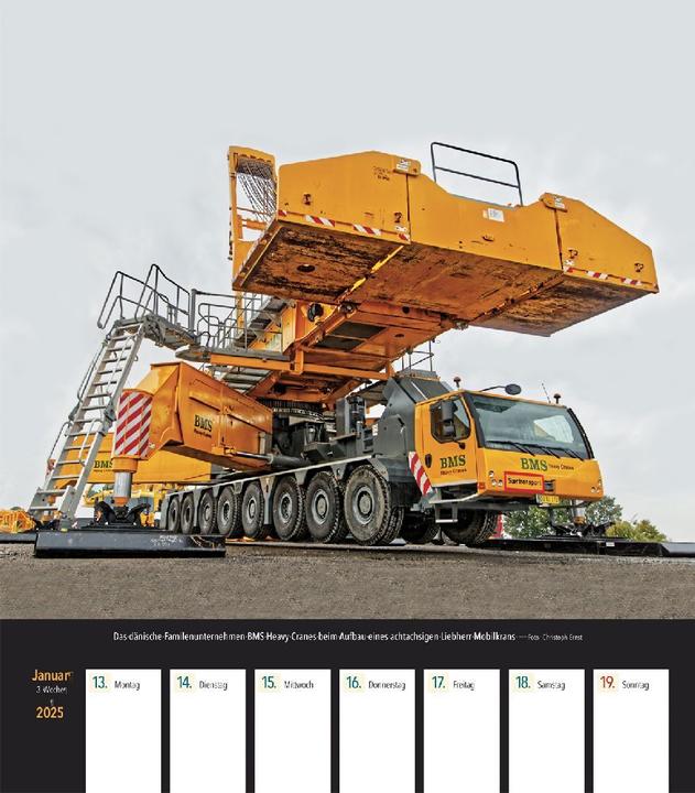 Produktbild Schwertransporte 2025 Wochenkalender (21 x 24.5 cm, Harter Einband, Deutsch)
