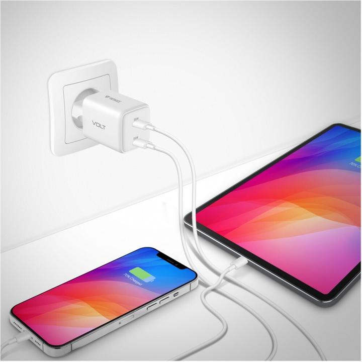Produktbild Yenkee USB-C Ladegerät 2x18W 3A Power Delivery 3.0 QC3.0 Weiss (35 W)
