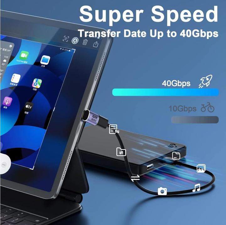 Immagine prodotto PowerGuard Connettore USB-C con cambio di genere USB4 40 Gbit/s 240W (USB tipo C, USB tipo C)