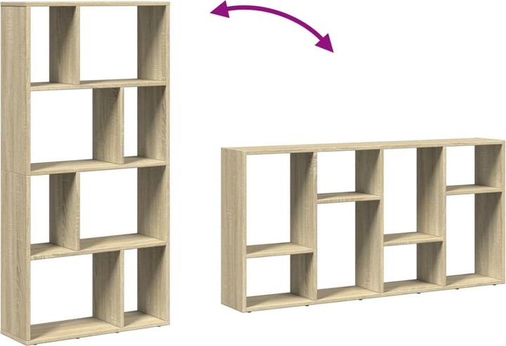 Produktbild VidaXL Bücherregal Raumteiler Standregal Aktenregal Büroregal Regal Sonoma-Eiche (60 x 20 x 120 cm)