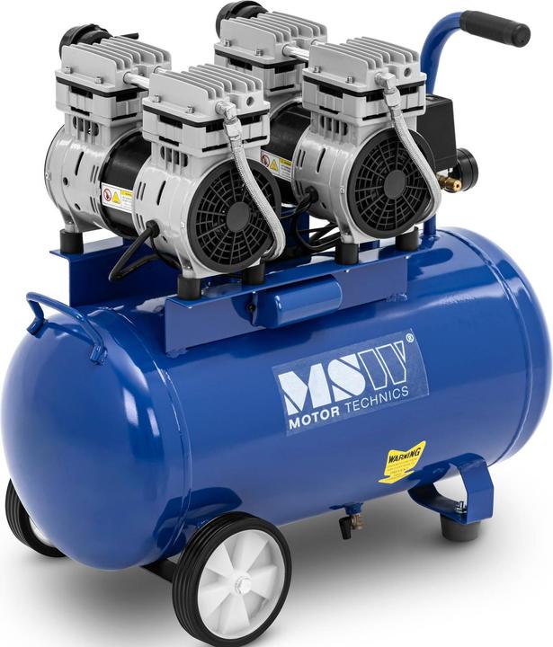 Actual product image MSW Oil-free Compressor - 50 L - 2 x 750 W (8 bar, 50 l)