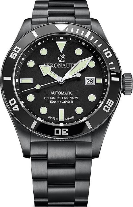 Produktbild Aeronautec ANT-44075-04 Helium Diver Automatik 44mm 500M (Analoguhr, 44 mm)