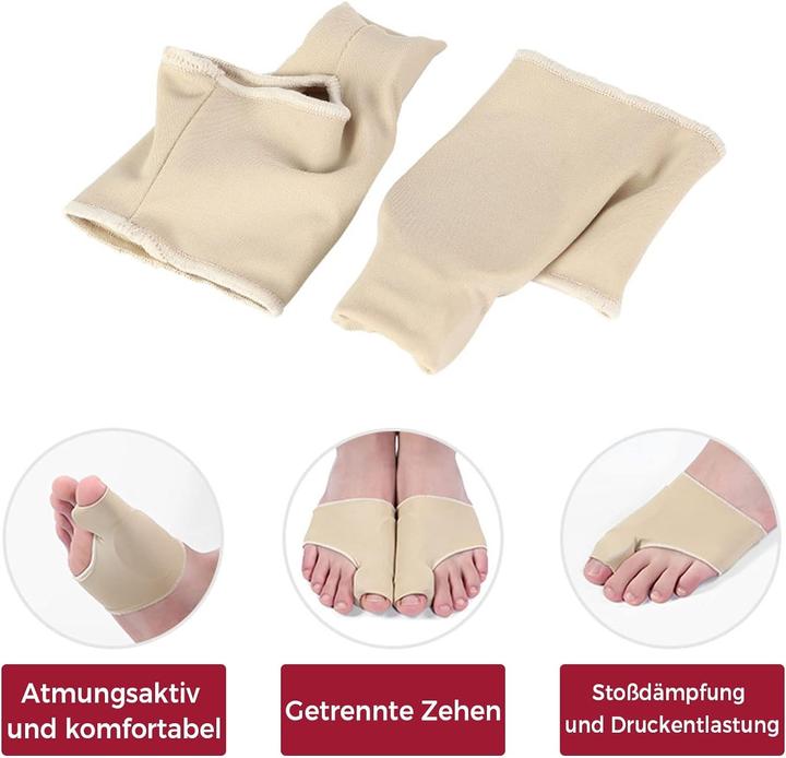 Immagine prodotto Cbx Benda per la correzione dell'alluce valgo con cuscinetto in silicone integrato 2 pezzi (Crema piedi e gel piedi)