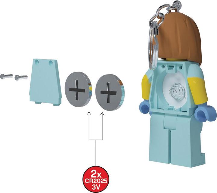 Actual product image Euromic LEGO Keychain w/LED
