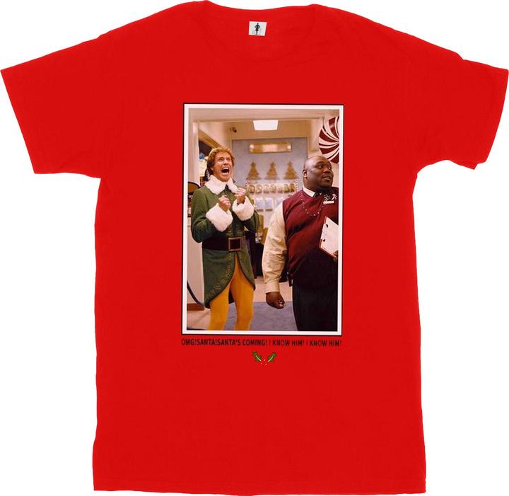 Elf OMG Santa Photo TShirt (XXL)