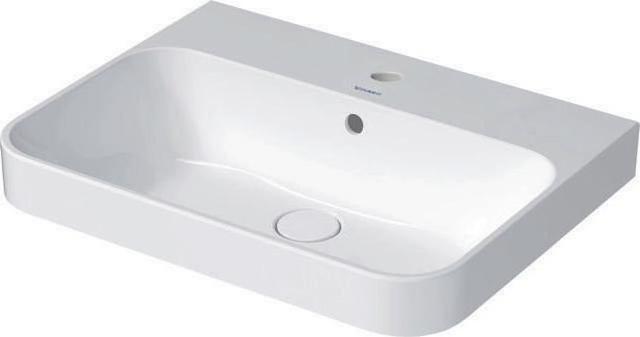 Actual product image Duravit Countertop basin HAPPY D.2 PLUS m ÜL m HLB 600x460mm 1 tap hole white WG (460 mm, 600 mm)
