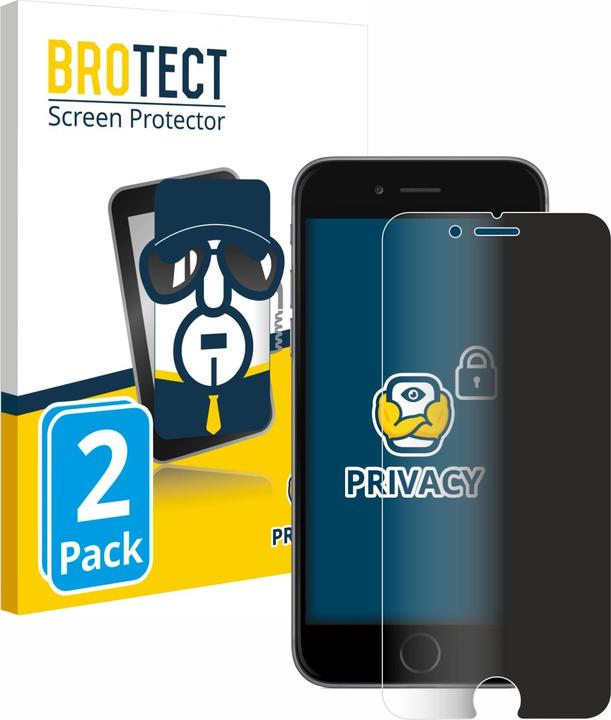 Actual product image BROTECT Anti-spy privacy film Blue light protection film (2 Piece, Apple iPhone 6)