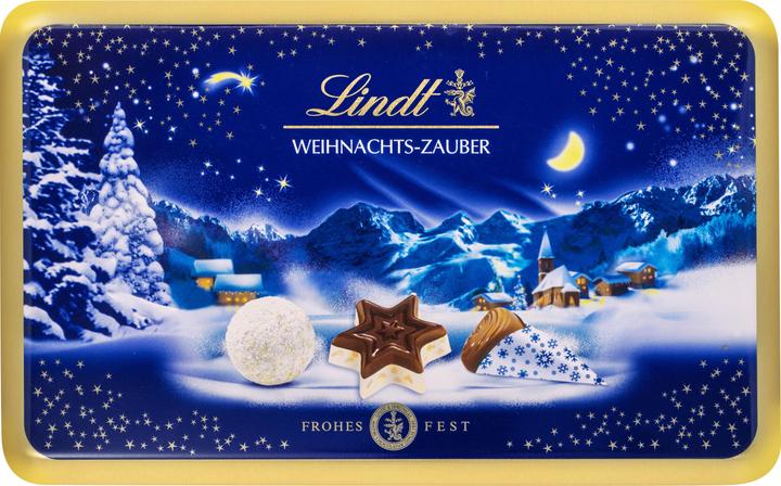 Produktbild Lindt Weihnachtszauber Pralinés Assortiert Metalldose (195 g)