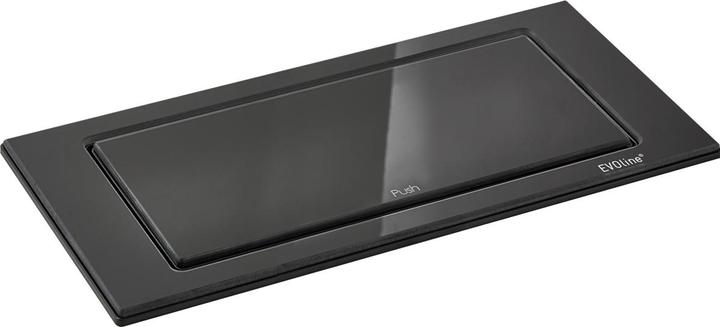 Actual product image Evoline BackFlip, Glas, schwarz, 10A