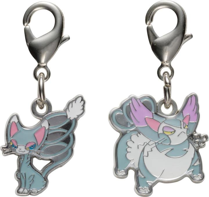 Immagine prodotto Pokémon Pokemon Center - Portachiavi Glameow, Purugly - 2 pezzi