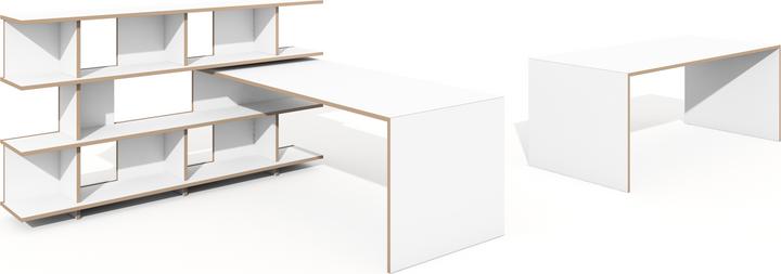 Produktbild Tojo Anstell eingehängt Weiss 200 (155 x 60 x 74 cm)