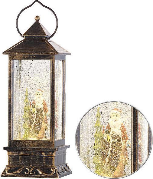 Immagine prodotto Infactory Lanterna LED con turbinio di neve e deco Babbo Natale (1 x)