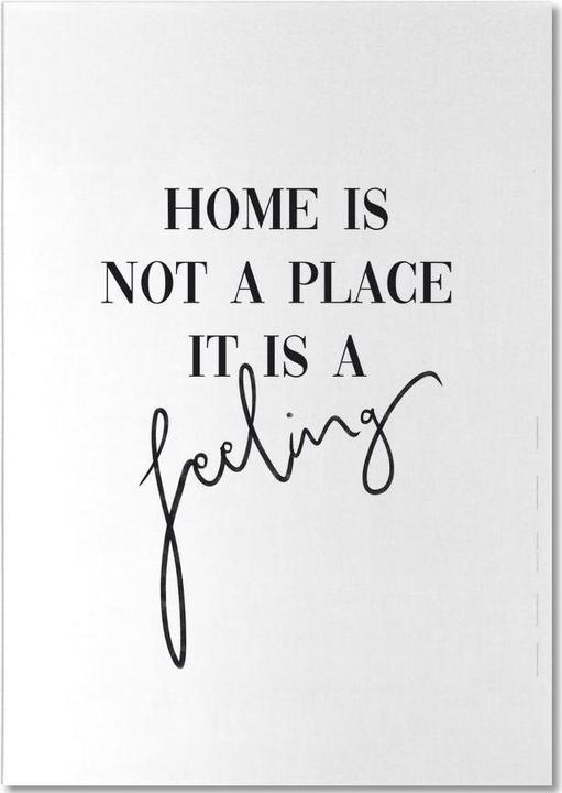 Produktbild Juniqe Home Is a Feeling - Zitate & Slogans (A5, Blanko)