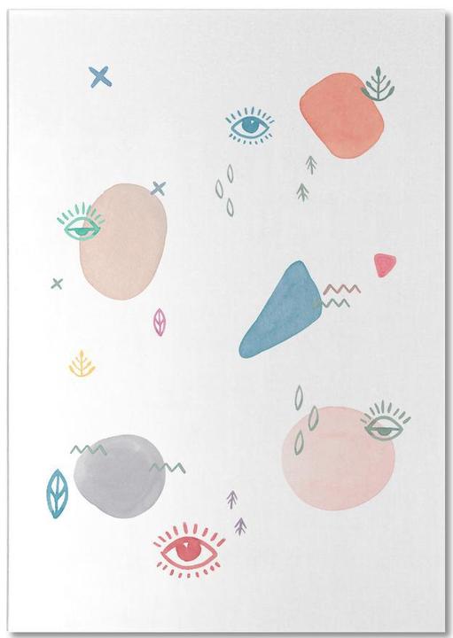 Image du produit Juniqe Eyes & Dots - Abstrait & géométrique (A5, Blanc)
