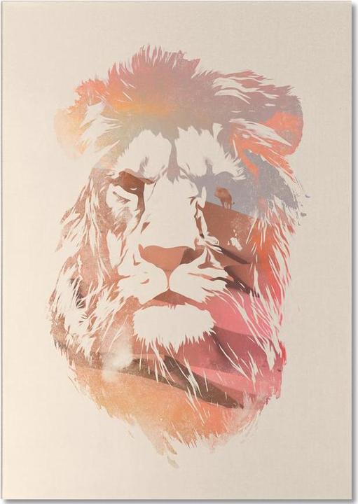 Image du produit Juniqe Desert Lion - Lions (A5, Blanc)