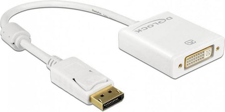 Delock Adattatore monitor DP a DVI, attivo, supporto 4K (DVI, 20 cm)