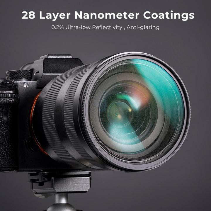 Immagine prodotto K&F Concept 1/2 Black Mist Filter Nano X 55mm (KF-01.1650) (Filtro nebbia nero, 55 mm)