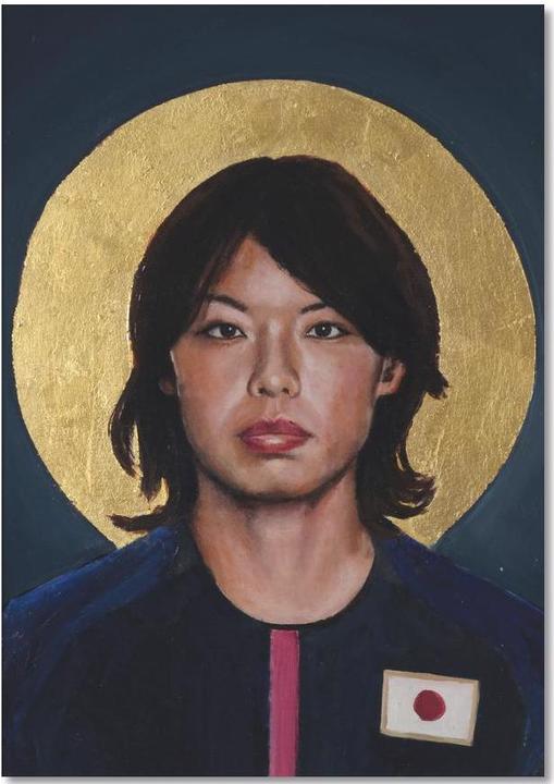 Actual product image Juniqe Football Icon - Saki Kumagai - Sports Stars (A5, Dotted)