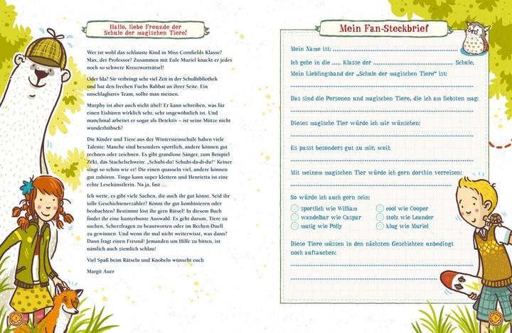 Produktbild Die Schule der magischen Tiere: Endlich Pause! Das grosse Rätselbuch Band 2 (Deutsch, Nikki Busch, Christiane Hahn, Nina Dulleck, Margit Auer, 2021)