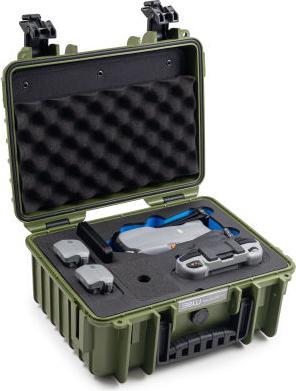 Actual product image B&W International B&W DJI Air 3 Case Type 3000 brown green (Drone case, DJI Air 3)