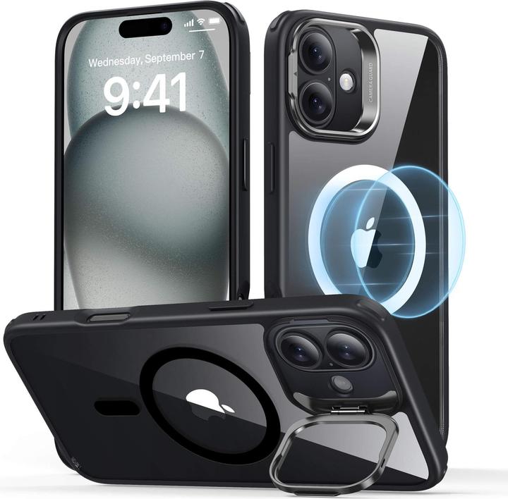 Actual product image ESR Classic Hybrid HaloLock Case with Stash Stand (Apple iPhone 16)