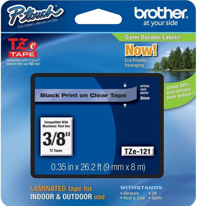 Immagine prodotto Brother Tze-121 (0.90 cm, Trasparente)