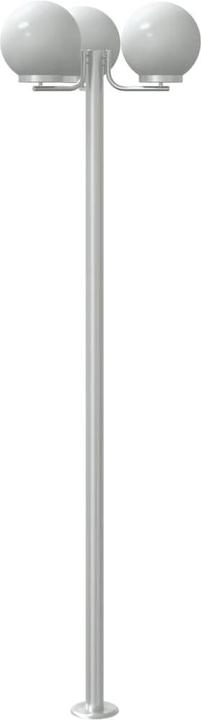 Immagine prodotto VidaXL Lampada da sentiero per esterni lampada da terra lampada da giardino 3pcs. argento acciaio inox (2500 lm, E27, IP44)