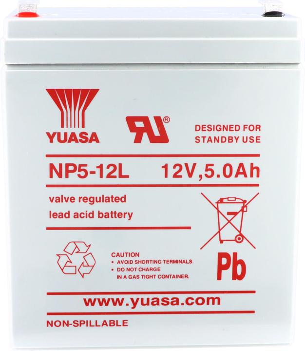 Image du produit Yuasa NPH5-12 Akku Blei PB 12Volt 5Ah (12 V, 5 Ah)