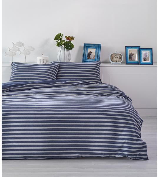 Actual product image Living Home Melange Jersey Double Face (Bedding set, 155 x 220 cm, 80 x 80 cm)
