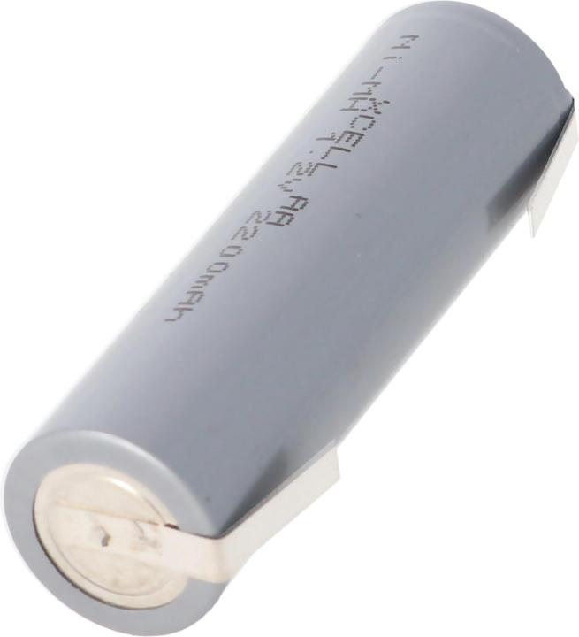 Produktbild AccuCell Akku HHR2200 Mignon AA Zelle mit Lötfahne in U-Form (1 Stk., AA, 2200 mAh)