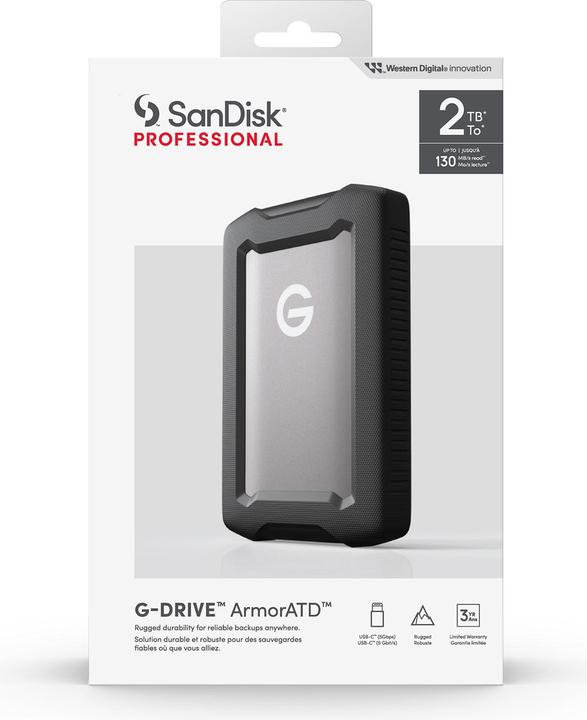 Actual product image SanDisk Professional G-DRIVE ArmorATD (2 TB)