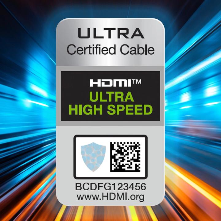 Actual product image Wozinsky cable HDMI 2.1 8K 60 Hz 48 Gbps / 4K 120 Hz / 2K 144 Hz 1 m Silver (WHDMI-10) (1 m, HDMI)