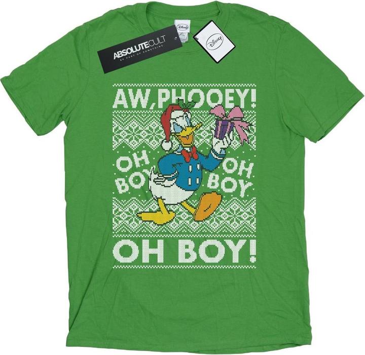 Immagine prodotto Disney Donald Duck Christmas Fair Isle Maglietta Ampia Donna (S)