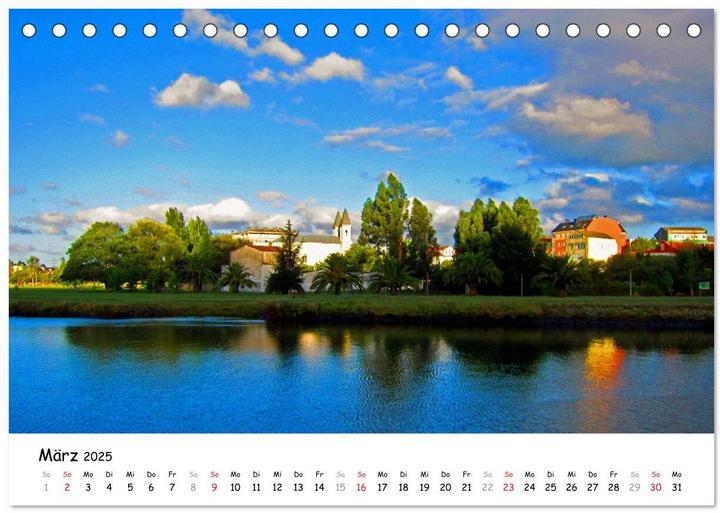 Produktbild Jakobsweg - Camino Ingles (Tischkalender 2025 DIN A5 quer), Monatskalender (A5, Deutsch)