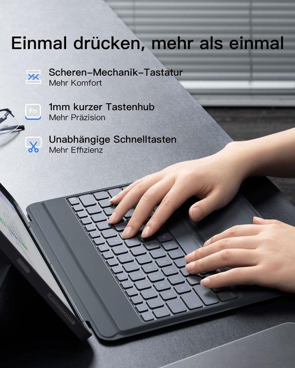 Actual product image Inateck Keyboard iPad 04118 gray (KB04118 gray)