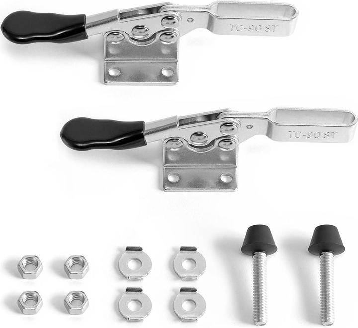 Actual product image Stahlwerk Toggle clamp set of 2 90kg 198lbs vertical toggle clamps (198 mm)