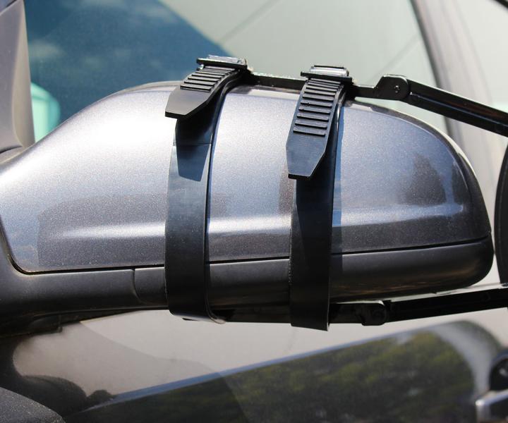 Actual product image Wiltec Adjustable Caravan Towing Mirror Dual View with Convex and Flat Glass Suitable for Any Side Mirror
