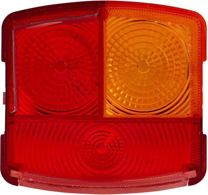 Actual product image Hella 2 light discs rear light left halogen for DAF DEUTZ-FAHR JOHN DEERE (R10W)