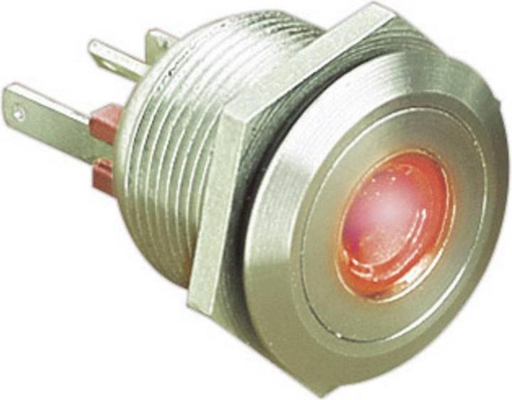 Actual product image Bulgin Switch,PB,vandal res,dot red,LED,IP66