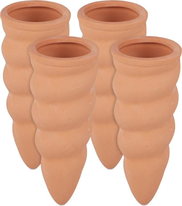 Immagine prodotto Relaxdays 4 coni innaffiatori a goccia (Cono di argilla)