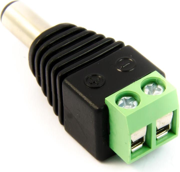 Immagine prodotto Purecrea Connettore DC Jack maschio a barilotto 5,5 mm / 2,1 mm con terminali a vite