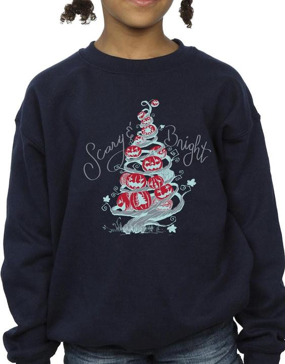 Actual product image Disney Girls The Nightmare Before Christmas Scary & Bright Sweatshirt (152, 158)