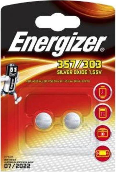 Produktbild Energizer 357/303 Silver Oxide (2 Stk., SR44, 138 mAh)