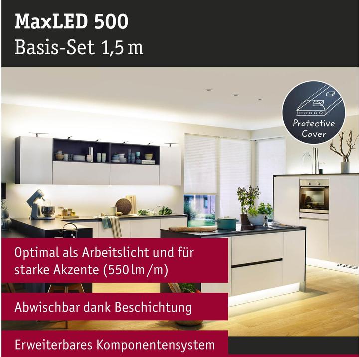Image du produit Paulmann Kit MaxLED 500 Stripe (Blanc chaud, 150 cm, Intérieur)